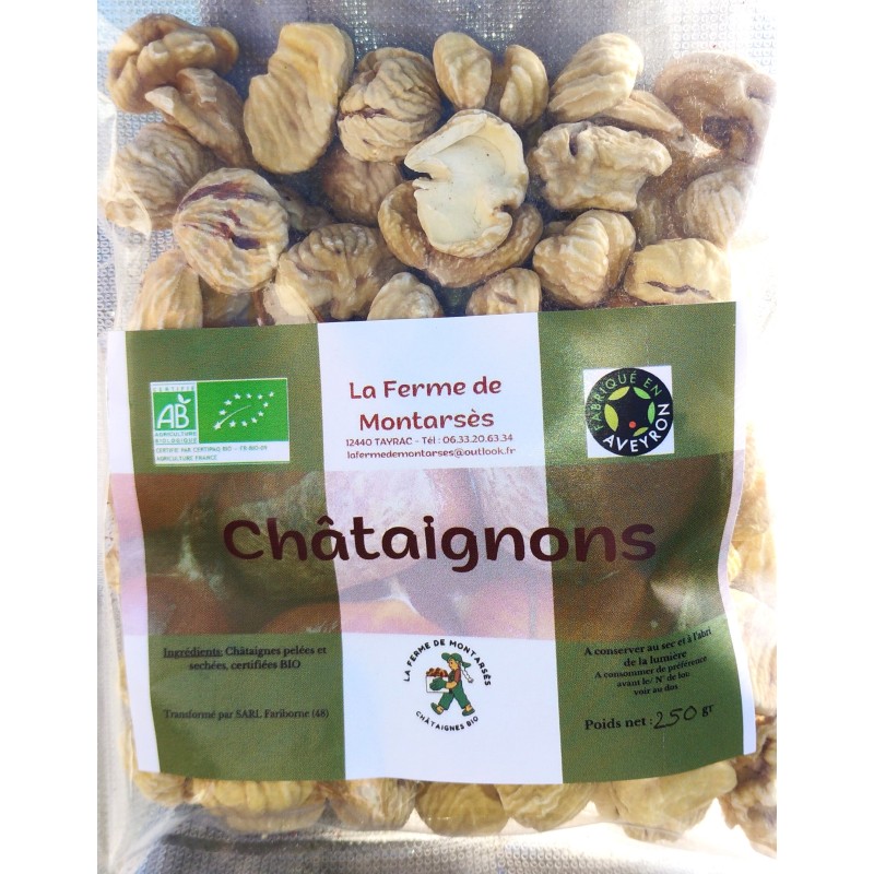 Châtaignes deshydratées BIO