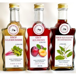 Lot de 3 sirops gourmands