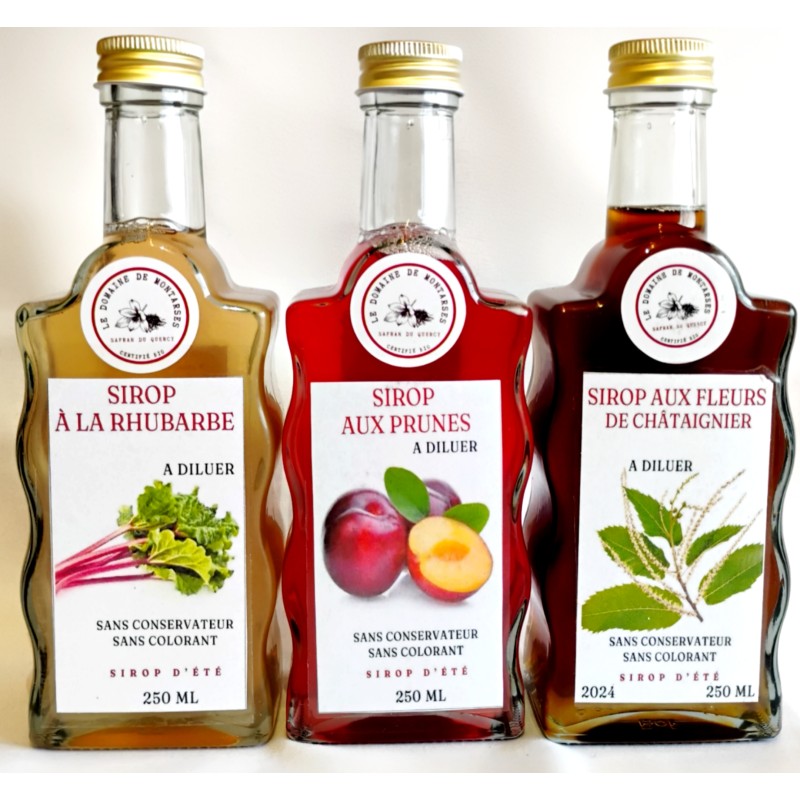 Lot de 3 sirops gourmands