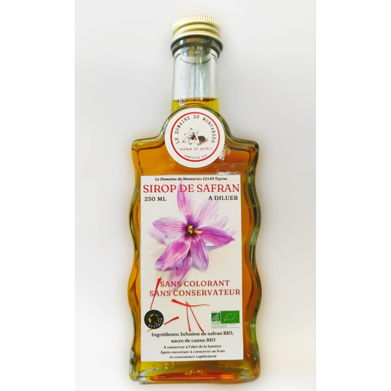 Sirop au safran BIO